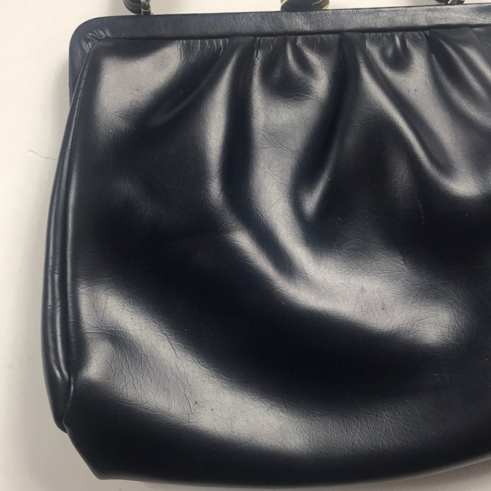 VTG,  Purses The 80 Nevy Blue Women Bag - Picture 4 of 14